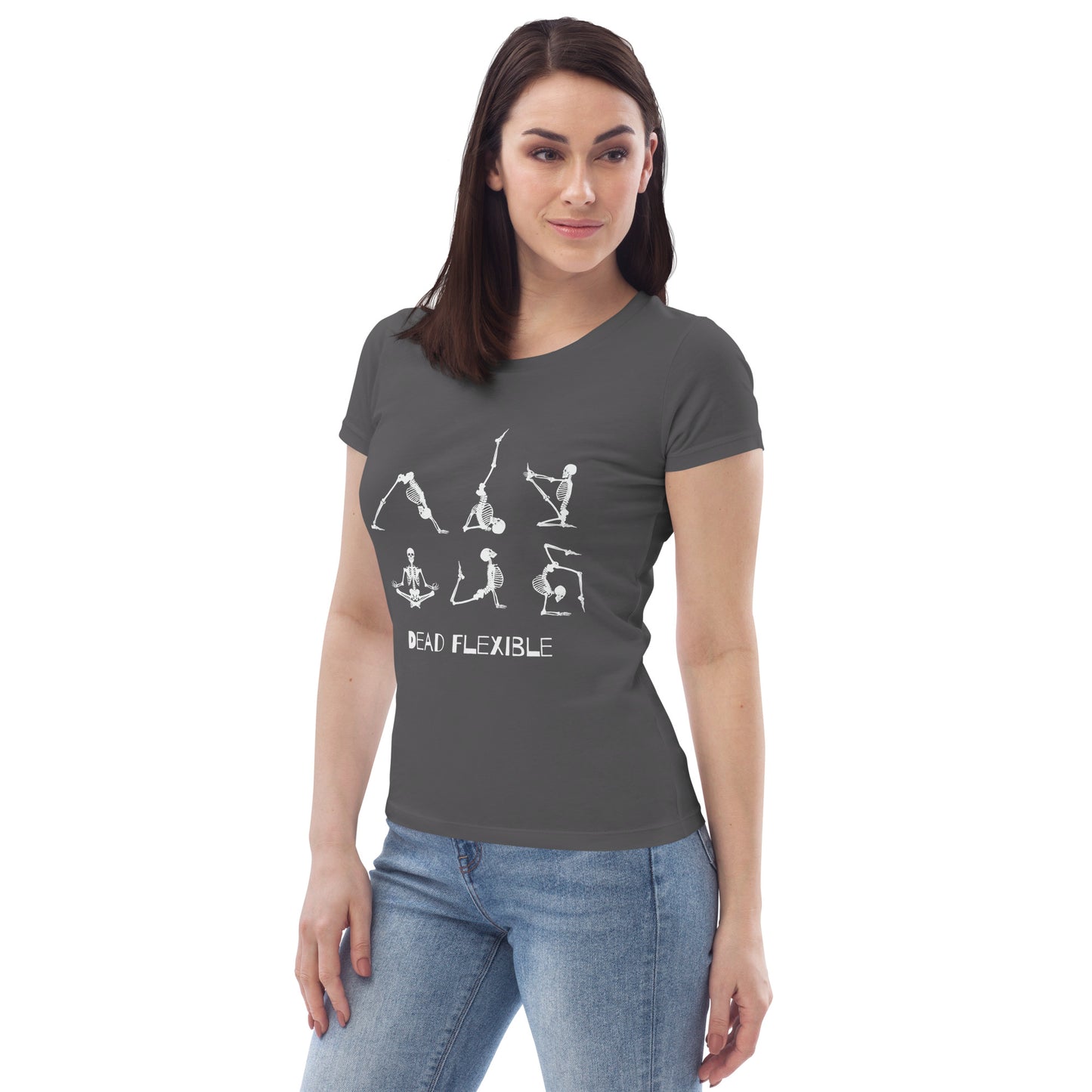 Dead Flexible Fun Women's Skeleton fitted eco tee