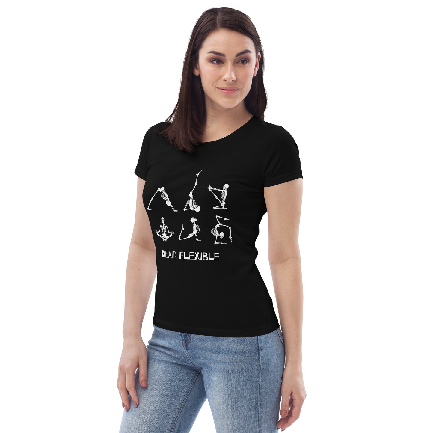 Dead Flexible Fun Women's Skeleton fitted eco tee