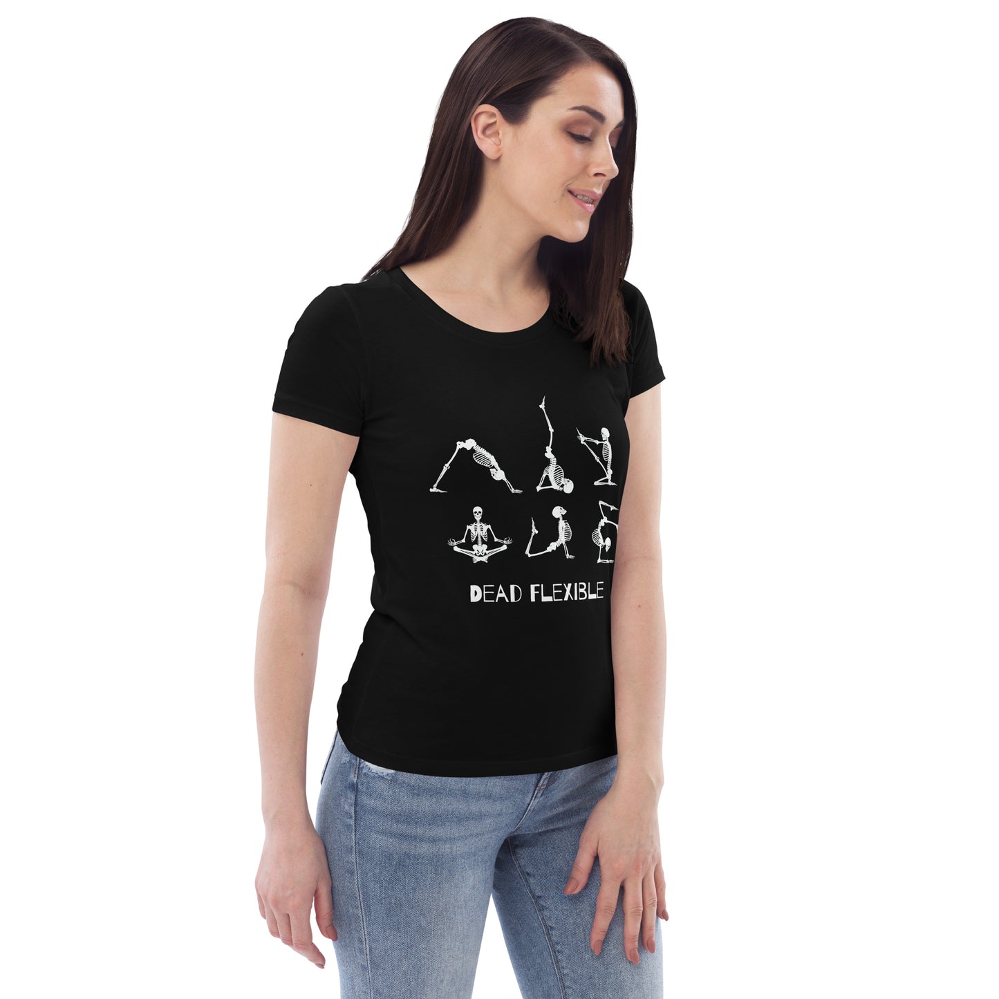 Dead Flexible Fun Women's Skeleton fitted eco tee